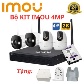 Bộ kit 4mp camera imou, trọn bộ camera 4mp 2k wifi chính hãng