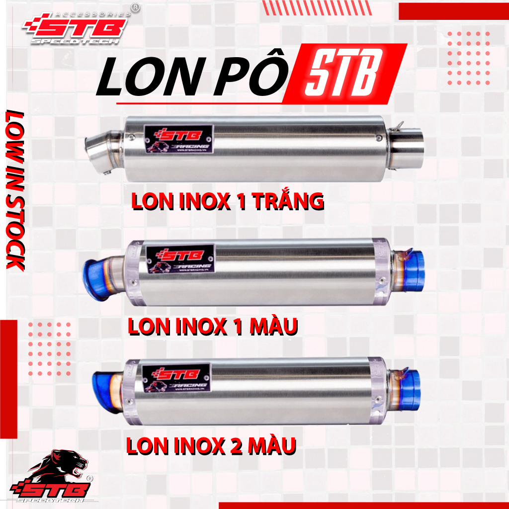 Lon Pô Inox 304 Chính Hãng STB Full Box đầy đủ phụ kièmbfè