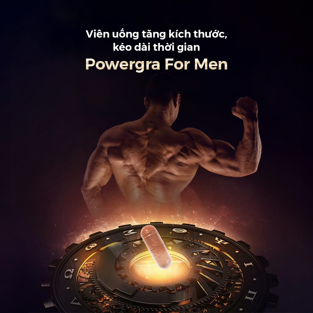Viên uống tăng cường sinh lý nam giới Powergra For Men Super Gold Magic -