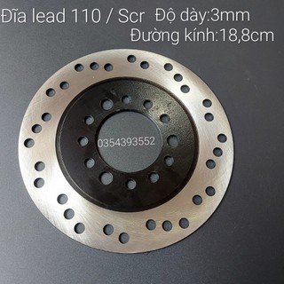 Đĩa phanh lead 110 / scr,đĩa thắng 3 lỗ ốc