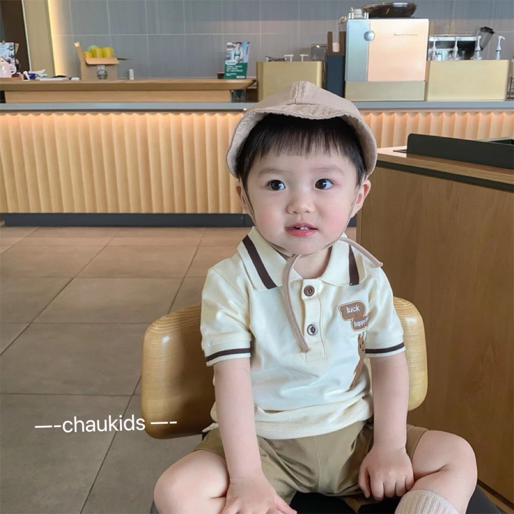 Set bộ hè mẫu gấu BUBBA cho bé trai bé gái 7-21kg