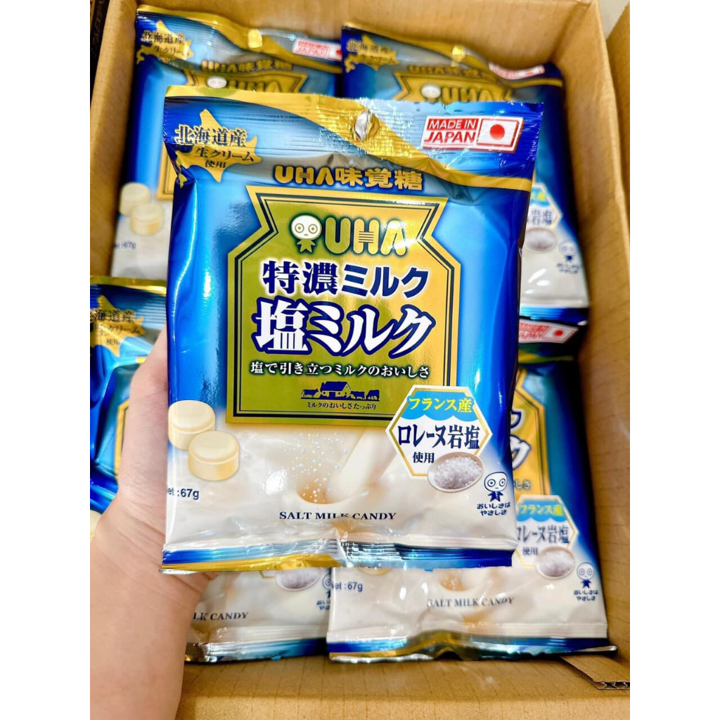 Kẹo UHA Sữa Muối Tokuno 67g