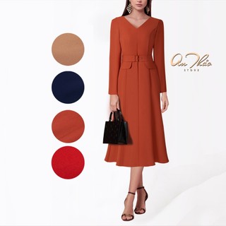 Đầm ck cổ v nắp túi trang trí-tpsxd1511232