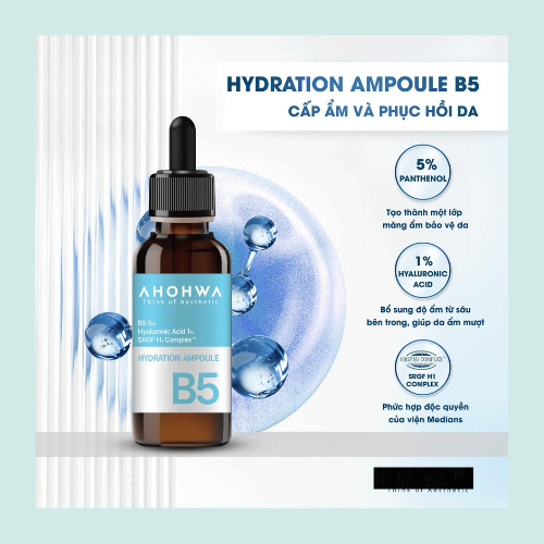 Tinh chất B5 cấp ẩm & phục hồi da AHOHWA Chính hãng