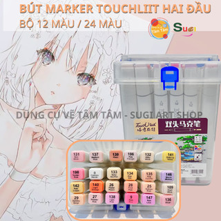 [ TÂM TÂM ] Bộ bút Marker TOUCHLIIT Tông da - Bộ 12 màu / 24 màu