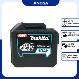 Pin 20 cell Makita 21v 10Ah dòng sả cao chân pin phổ thông 4cm có đèn led báo pin