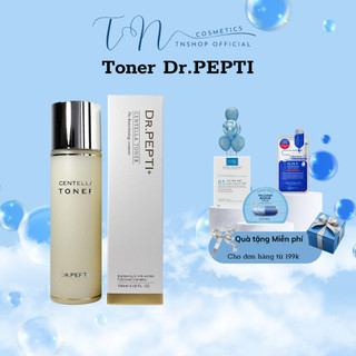 Nước hoa hồng căng bóng da dr.pepti centella toner 180ml