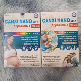 Viên uống canxi nano mk7 aquamin f 800mg - cao xương ngựa bạch - canxi tảo biển đỏ bổ sung canxi d3 k2 mk7_hộp 30 viên