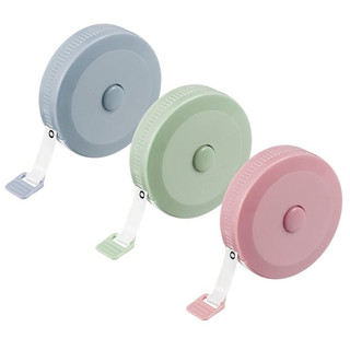 Thước dây mini cuộn rút may đồ đo 3 vòng dài 1.5m