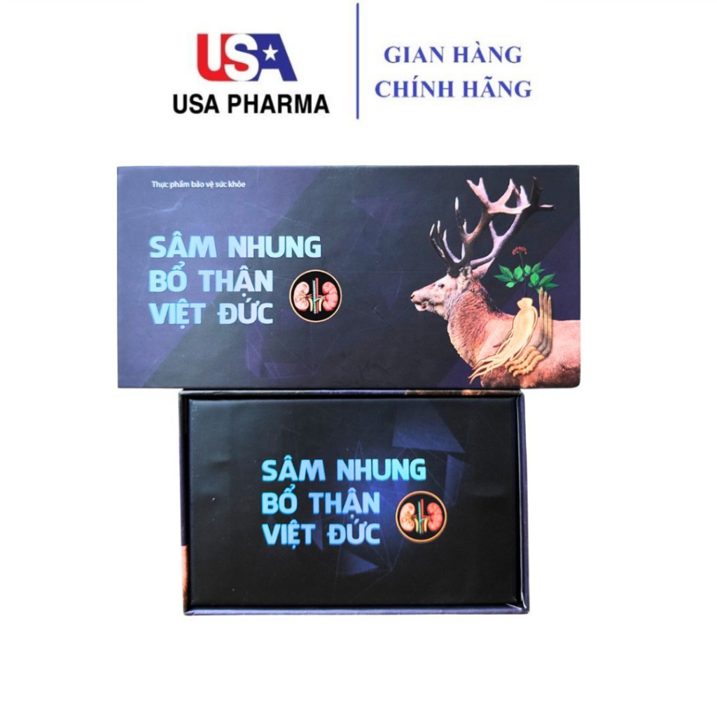 Viên uống Sâm Nhung Bổ Thận Việt Đức - Hộp 60 viên