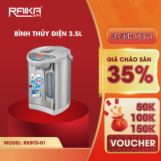 Raika 3500ml bình thủy điện 800w tự động lọc khi đun sôi - rkbtd-01