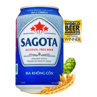 Bia không cồn Sài Gòn Sagota lon 330ml
