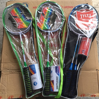 Set 2 vợt cầu lông + tặng 03 quả cầu vợt ngầu nhiên ạ