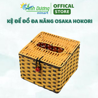 Giỏ đựng giấy ăn sợi nhựa giả mây tre đan