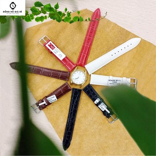 [CHUẨN LOẠI 1] Dây da đồng hồ da đeo tay, dây da đồng hồ chính hãng hiệu AONO 8801-01 VÂN CÁ SẤU (TẶNG KÈM CHỐT)....