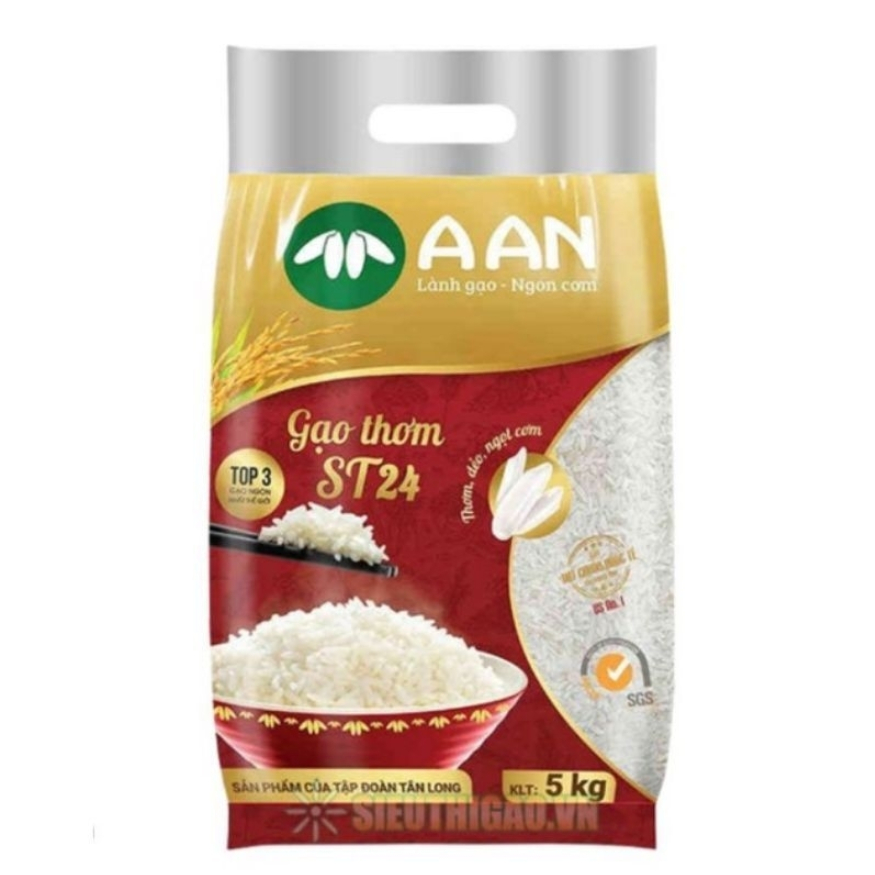 Gạo Thơm ST24  Túi 5Kg ( A AN)