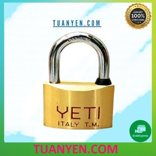 Ổ khoá đồng thau ổ khóa cửa Yeti italy cao cấp 2 kích cỡ 50mm và 60mm