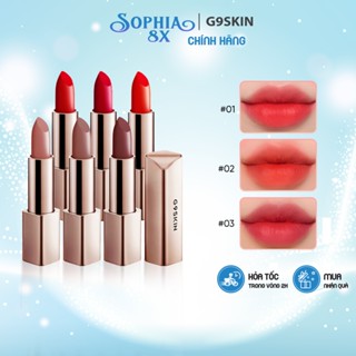 Son thỏi lì G9Skin First Lipstick G9 Skin V-Fit Lipstick NEW 01-08 siêu mịn lì mô i6g