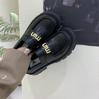 Giày đốc nữ Miu  Đồng đế Răng Cưa cao 5cm