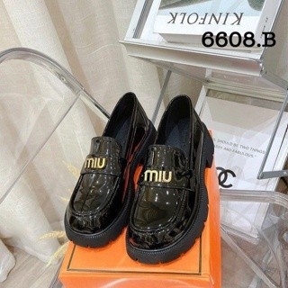 Giày đốc nữ Miu  Đồng đế Răng Cưa cao 5cm