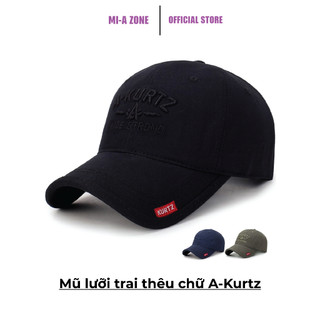 Mũ lưỡi trai thêu chữ A-Kurtz - Hàng cao cấp