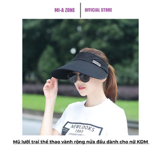 Nón lưỡi trai vành rộng nửa đầu KDM - Mũ lưỡi trai thể thao dành cho nữ, thời trang, phong cách, hiện đại