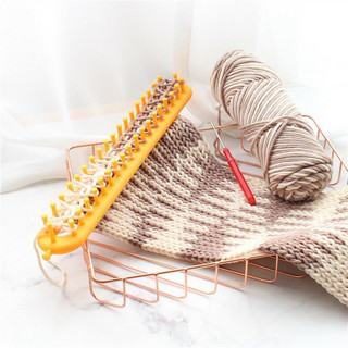 Khung loom, bộ dụng cụ hỗ trợ đan len đơn giản 36cm
