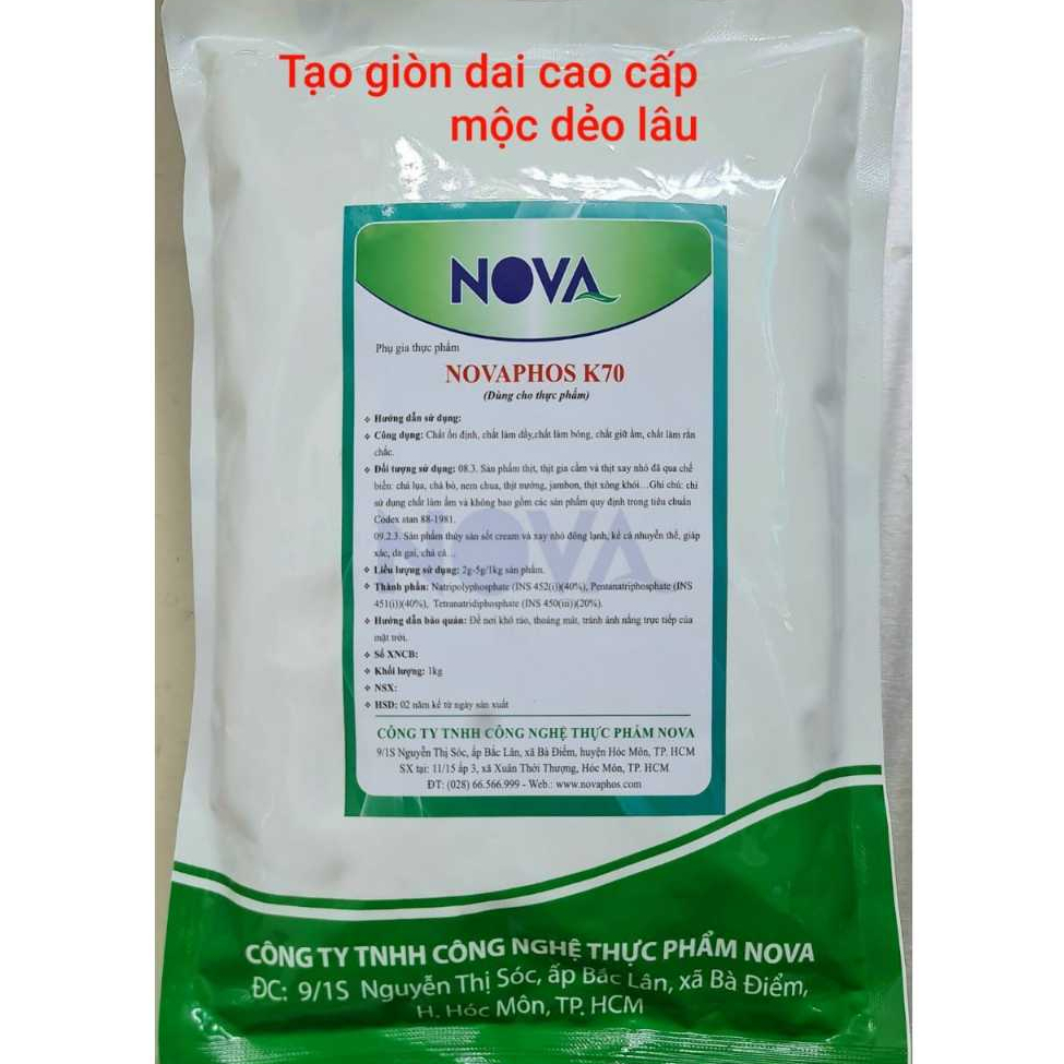 K70/ GIÒN DAI K70 cho giò chả, xúc xích, nem chua,...