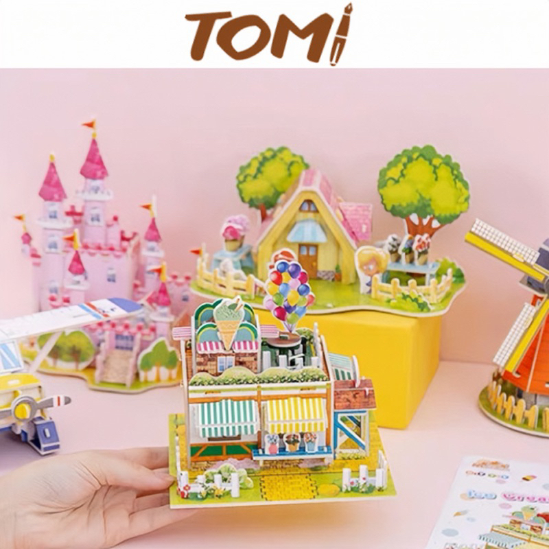 Đồ Chơi Lắp Ghép Mô Hình 3D Bằng Giấy Xốp Cho Bé - Đồ Chơi Trẻ Em Kích Thích Phát Triển Sáng Tạo Giáo Dục Sớm Tomi 069