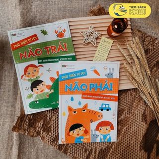 Sách - Phát triển tư duy: Rèn luyện não trái, não phải cho bé 3-6 tuổi (Bộ 2 cuốn)