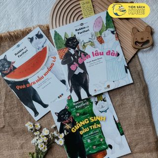 Sách Ehon - Combo Hai Chú Mèo Rukkio và Furifuri cho bé 3 - 6 tuổi (Tranh truyện ehon Nhật Bản cho bé)