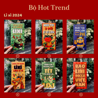 Bao lì xì Tết 2025 Combo 10 chiếc lì xì Hottrend, bao lì xì giấy C150 cán mờ siêu đẹp Moho Store