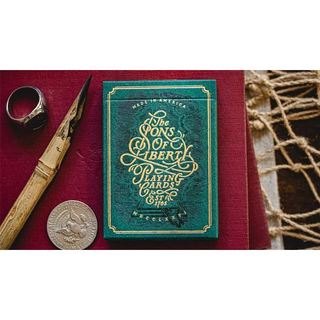 Bộ bài tây son of the liberty green ed playing card by dan and dave