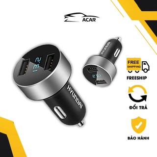 Tẩu sạc nhanh ô tô, xe hơi hy36 – có đèn báo điện áp ắc quy