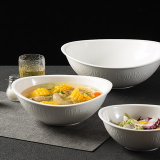 (MỚI) Tô mưa sao băng sứ trắng men bóng - Tô canh, salad - Bát đĩa Sứ nhà hàng cao cấp