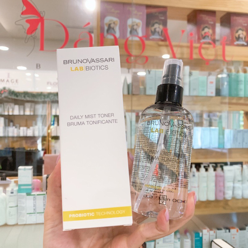 Toner Đa Chức Năng Cho Da Nhạy Cảm Daily Mist Toner BrunoVassari Lab Biotic  500ml