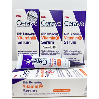Serum sáng đều da CeraVe Skin Renewing 10% Vitamin C Serum