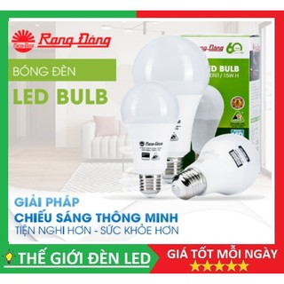 Bóng đèn búp LED Rạng Đông 3w, 5w, 7w, 9w, 12w bảo hành 12 tháng chính hãng