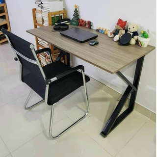 Bàn gaming làm việc mặt gỗ thiết kế cá tính decor phòng game, Bàn UKZ chắc chắn kích thước 120x60cm, 100x50cm gỗ dày 15
