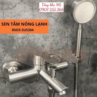Bộ vòi sen tắm nóng lạnh tăng áp nhập khẩu cao cấp inox 304
