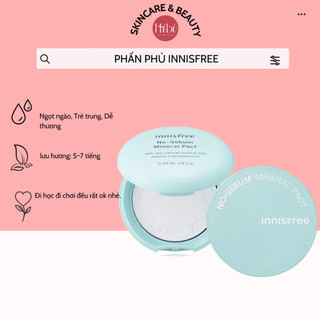 Phấn phủ kiềm dầu innisfree dạng nén mẫu mới