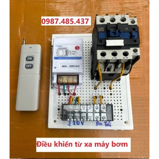 Công tắc điều khiển từ xa máy rửa xe, máy bơm nước 1 pha 220v 3 pha 380v 1000m