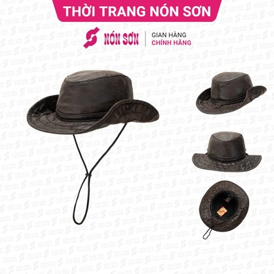 Mũ vành da cao cấp Nón Sơn chính hãng MH008ADA-NU1
