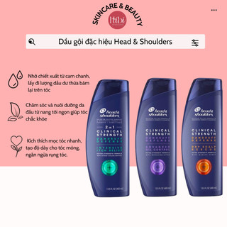 Dầu gội head mỹ giảm gàu,nấm, dầu gội head & shoulders clinical strength 400ml