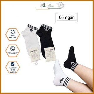 Tất vớ ngắn cao cấp cổ ngắn, màu trắng đen thể thao đá bóng