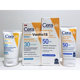 Kem Chống Nắng cho mặt CeraVe Hydrating Sunscreen Broad Spectrum SPF50 Face_Mineral