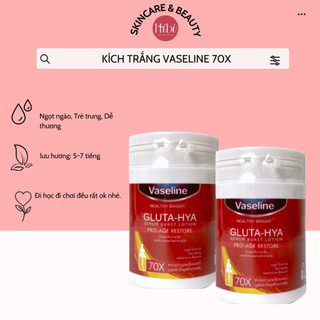 Kem kích trắng body vaseline glu 70x hũ 200g