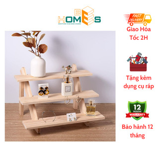 Kệ decor bậc thang Behomes 3 tầng