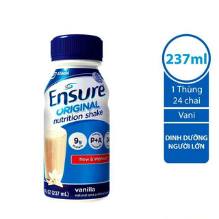 Thùng 24 chai sữa nước ensure original 237ml/chai date mới 8/2025