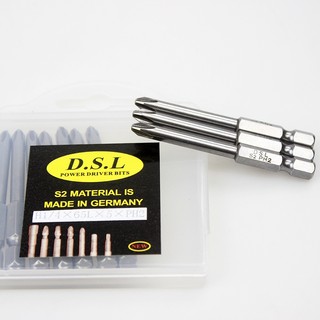Mũi Vít Bake Mũi Tô Vít 4 Cạnh Phi 5 PH2 Chuôi Lục Giác dài 65mm Cho Máy Khoan Từ Tính Mạnh